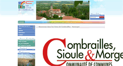 Desktop Screenshot of cotesdecombrailles.fr
